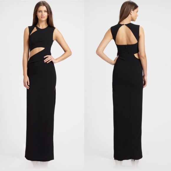 BCBGMaxAzria Dresses & Skirts - Iconic BCBG Maxazria Kimora Cutout Gown, Sleeveless Statement Dress, Black, 4